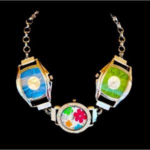 Handmade, watch, choker necklace